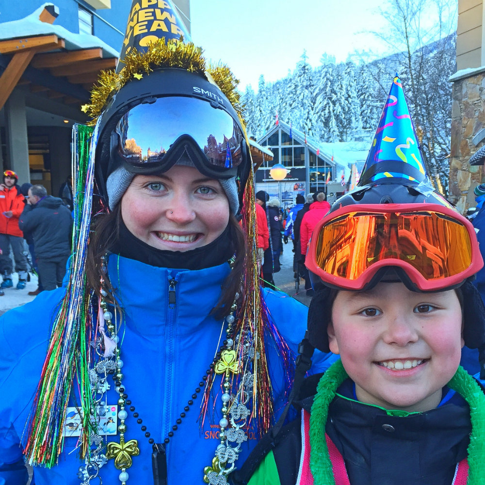 Ski instructor at Whistler mountain in Canada.