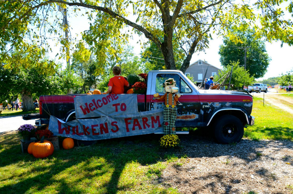 Welcome truck at Wilkens farm in Westchester, NY